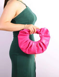 Pink Ruched Bag