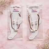 Pearl Anklets Set