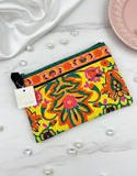 Vibrant Floral Zipper Pouch - Multi-Purpose