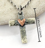 CrossHeart Necklace: 2 options