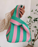 Stripe Satchel Bag