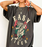 Black Easy Tiger Tee