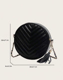 Black Mini Circle Bag