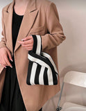 Stripe Satchel Bag