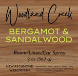 Woodland Creek 2oz. Room Sprays