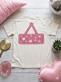 Open T-shirt: 2 options