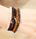 Wood Cross Bracelet