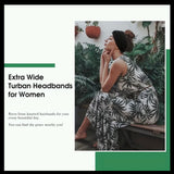 Bohemian Style Extra Wide Turban Hair Bands: several colors to chose from