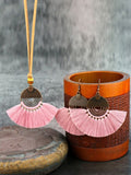 Pink Tassel Jewelry Set