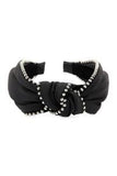 Silver Stud Knotted Headband - 3 colors