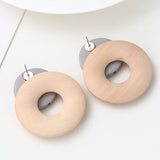 Circ Wood Earrings